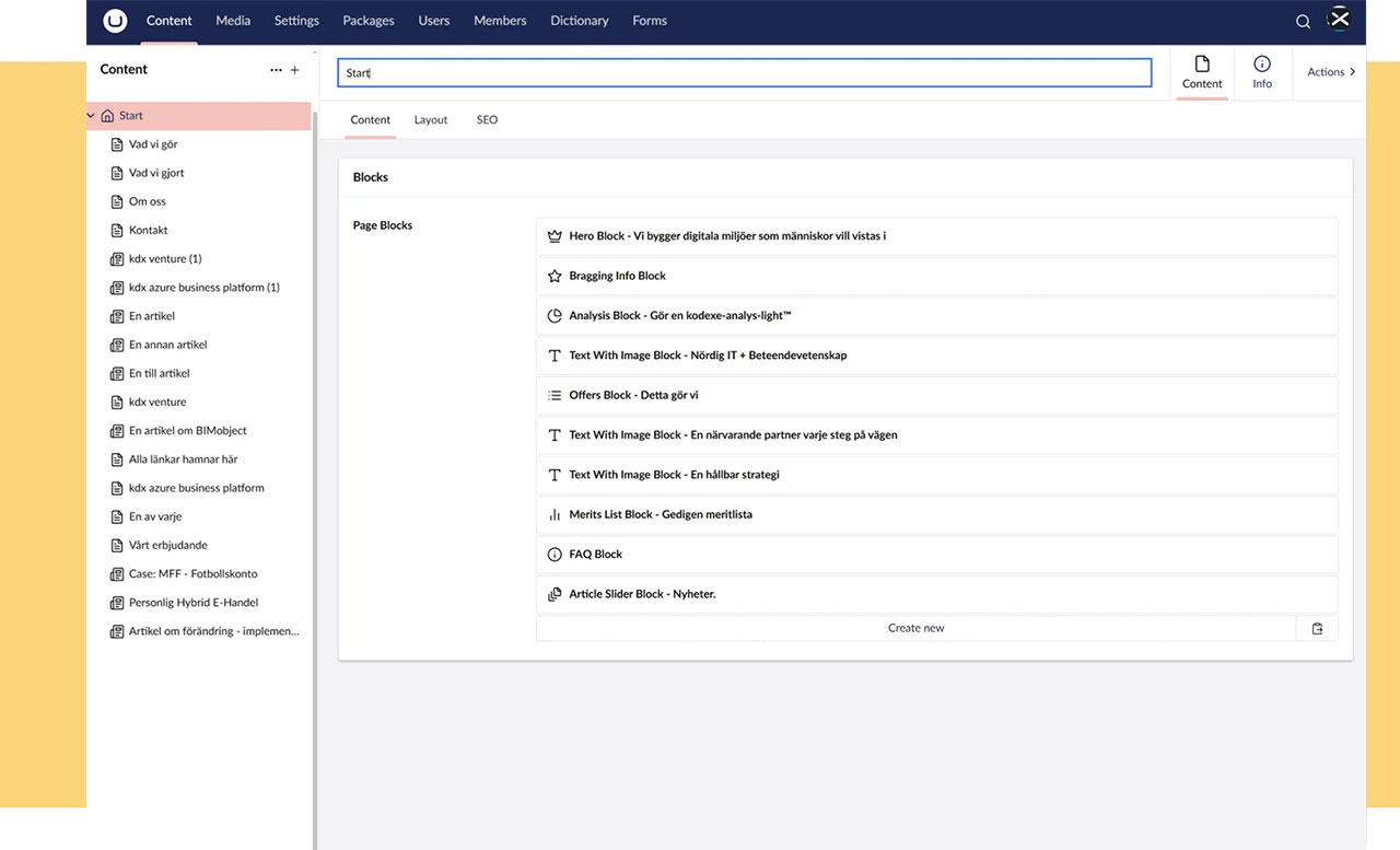 PIM Screenshot